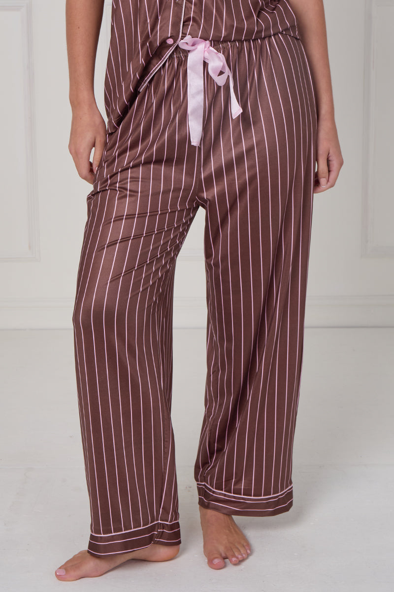 Stripe Print Stretchy Comfortable PJ Sets