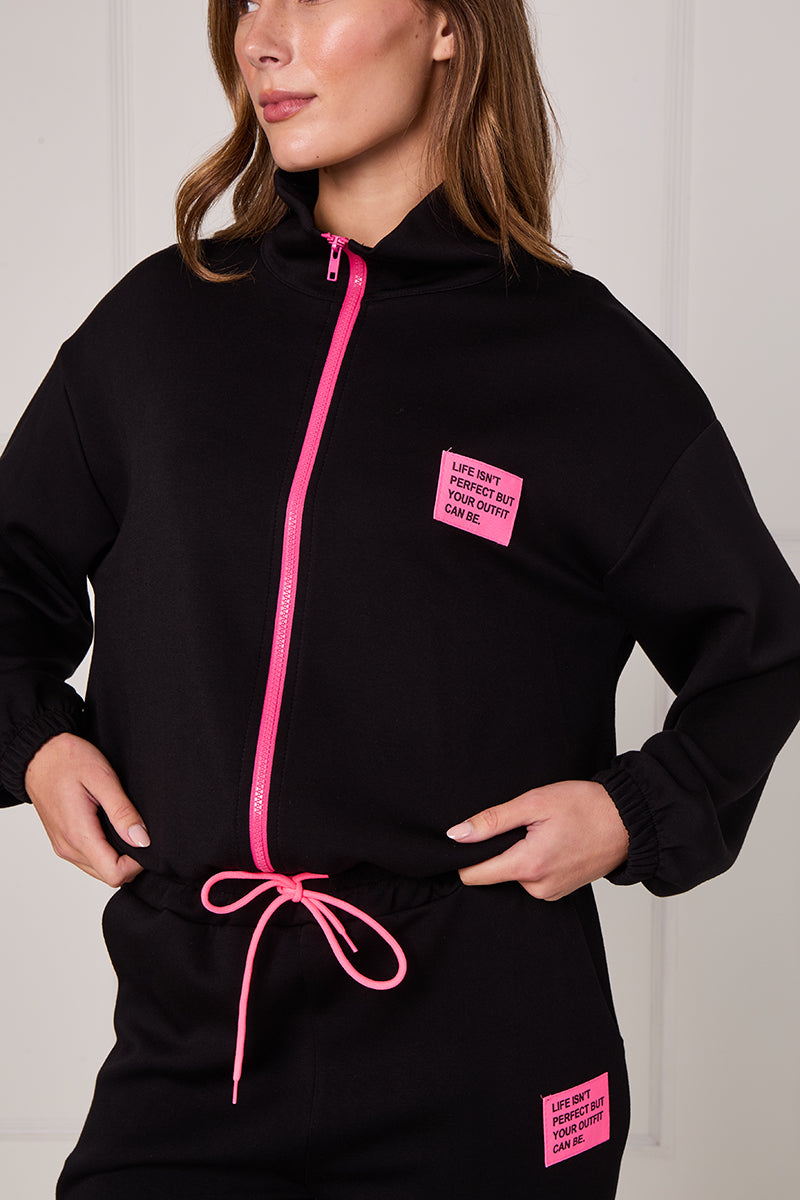 Neon Zip Bomber Lounge Set