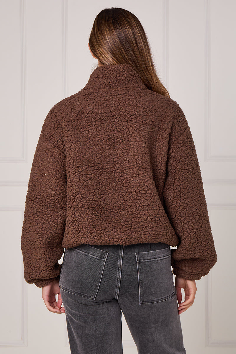 Neon Zip Borg Jackets