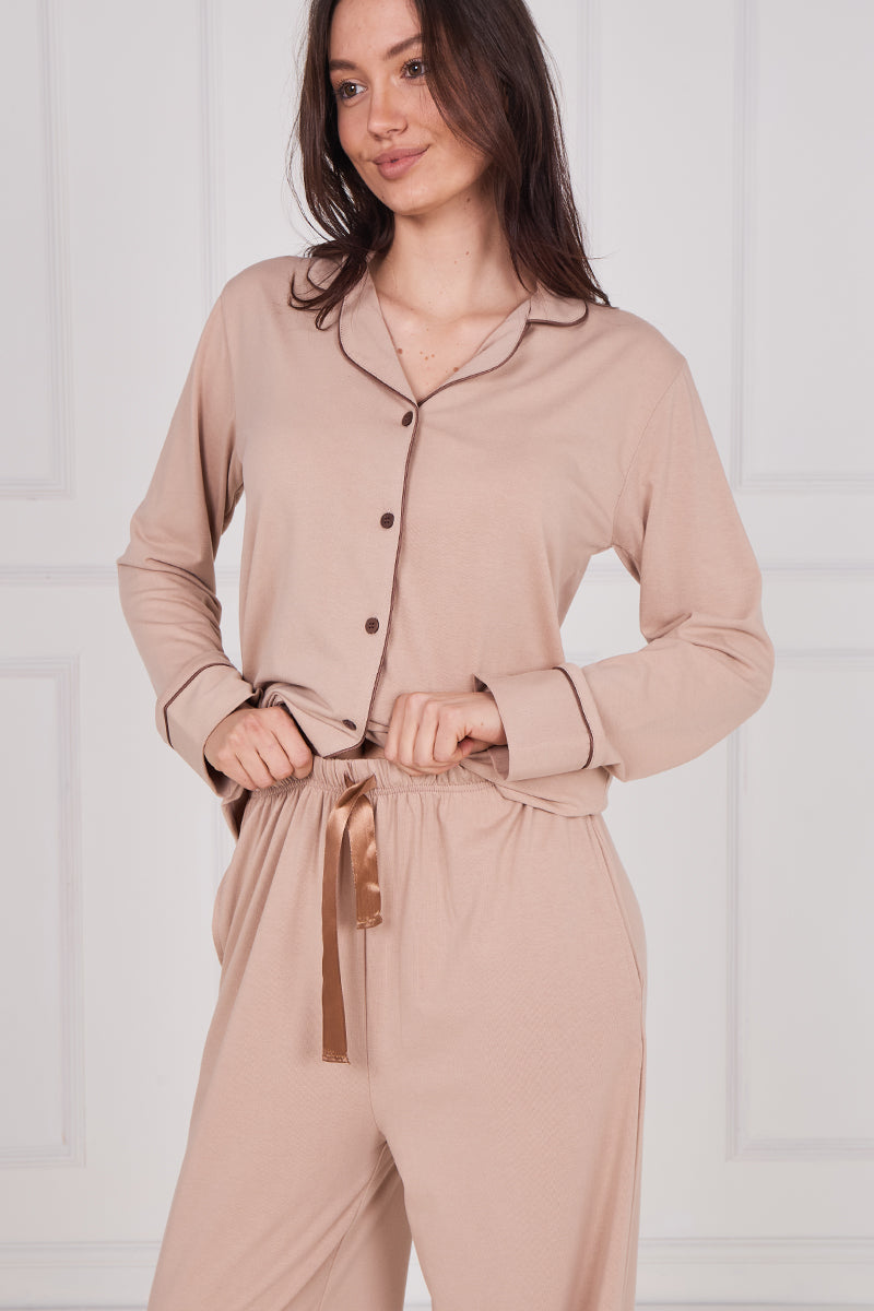 Plain Stretchy Comfortable PJ Sets