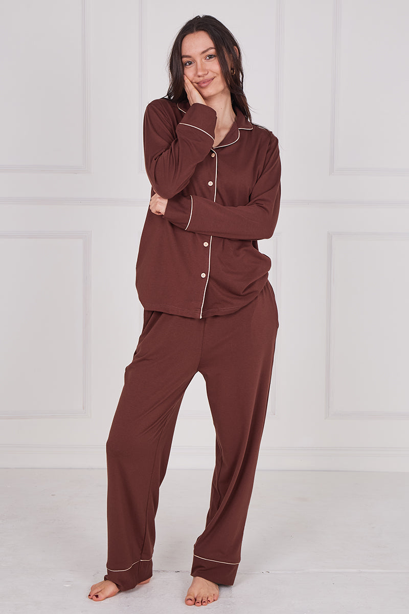 Plain Stretchy Comfortable PJ Sets