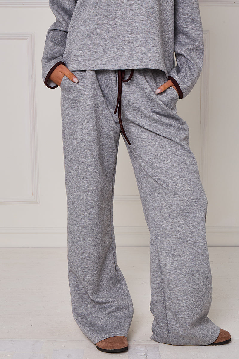 Contrast Band Hooded Lounge Set