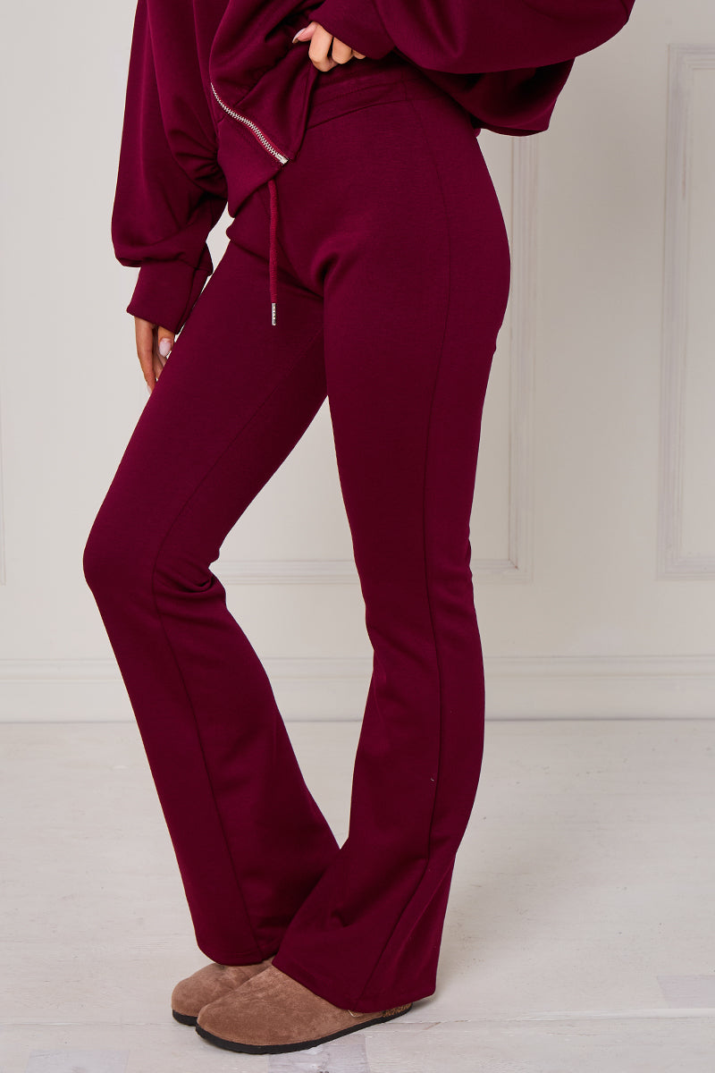 Bomber Sweatshirt With Zip And Joggers Lounge Set