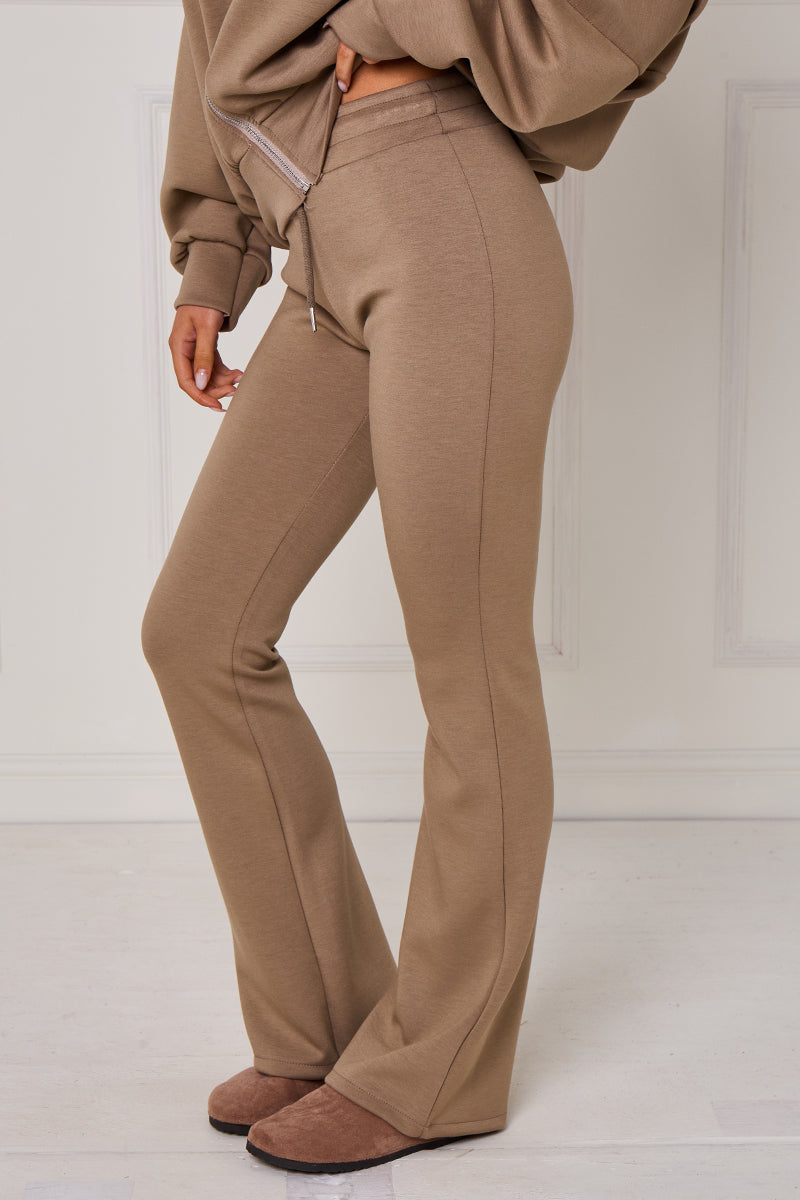 Bomber Sweatshirt With Zip And Joggers Lounge Set