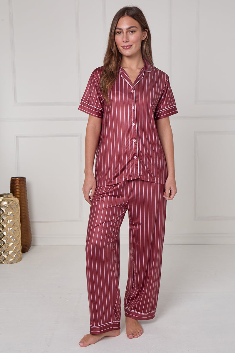 Stripe Print Stretchy Comfortable PJ Sets