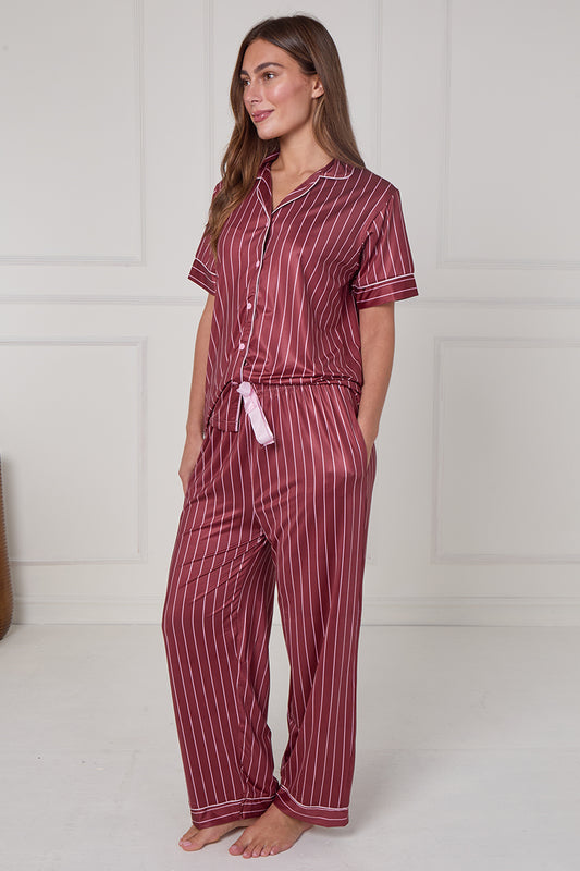Stripe Print Stretchy Comfortable PJ Sets
