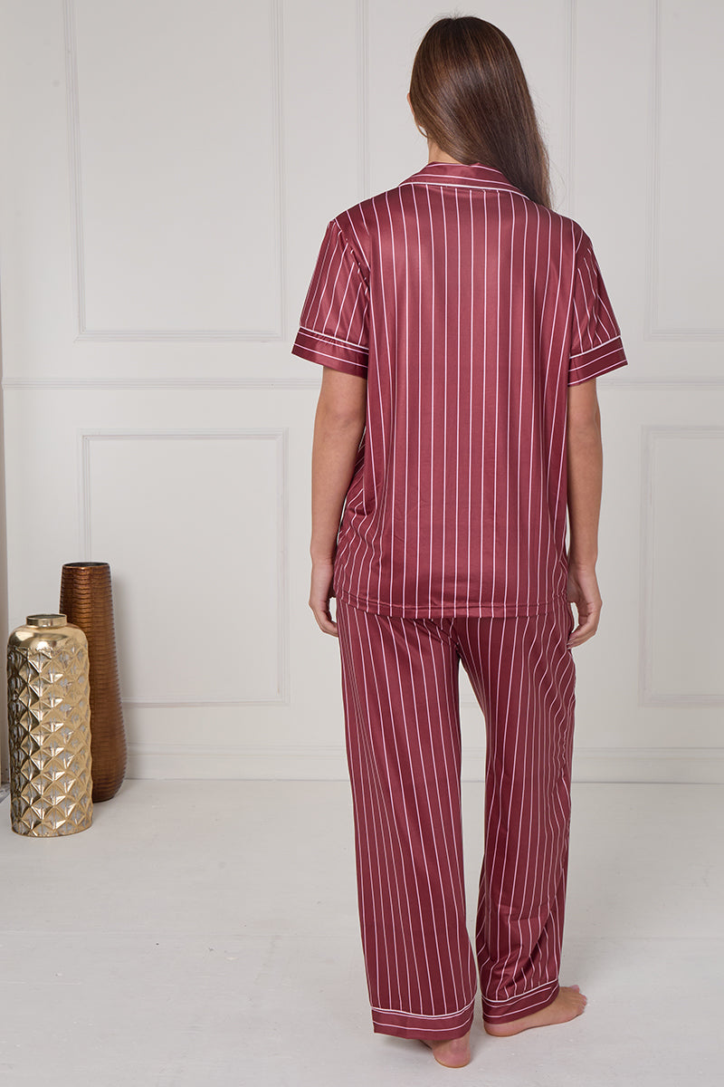 Stripe Print Stretchy Comfortable PJ Sets