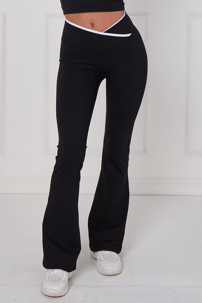 Long Sleeve Contrast Gym Set