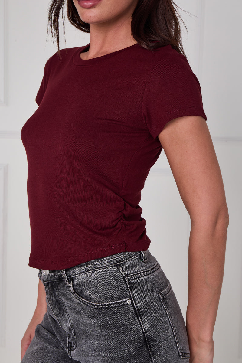 Side Ruched T-Shirt